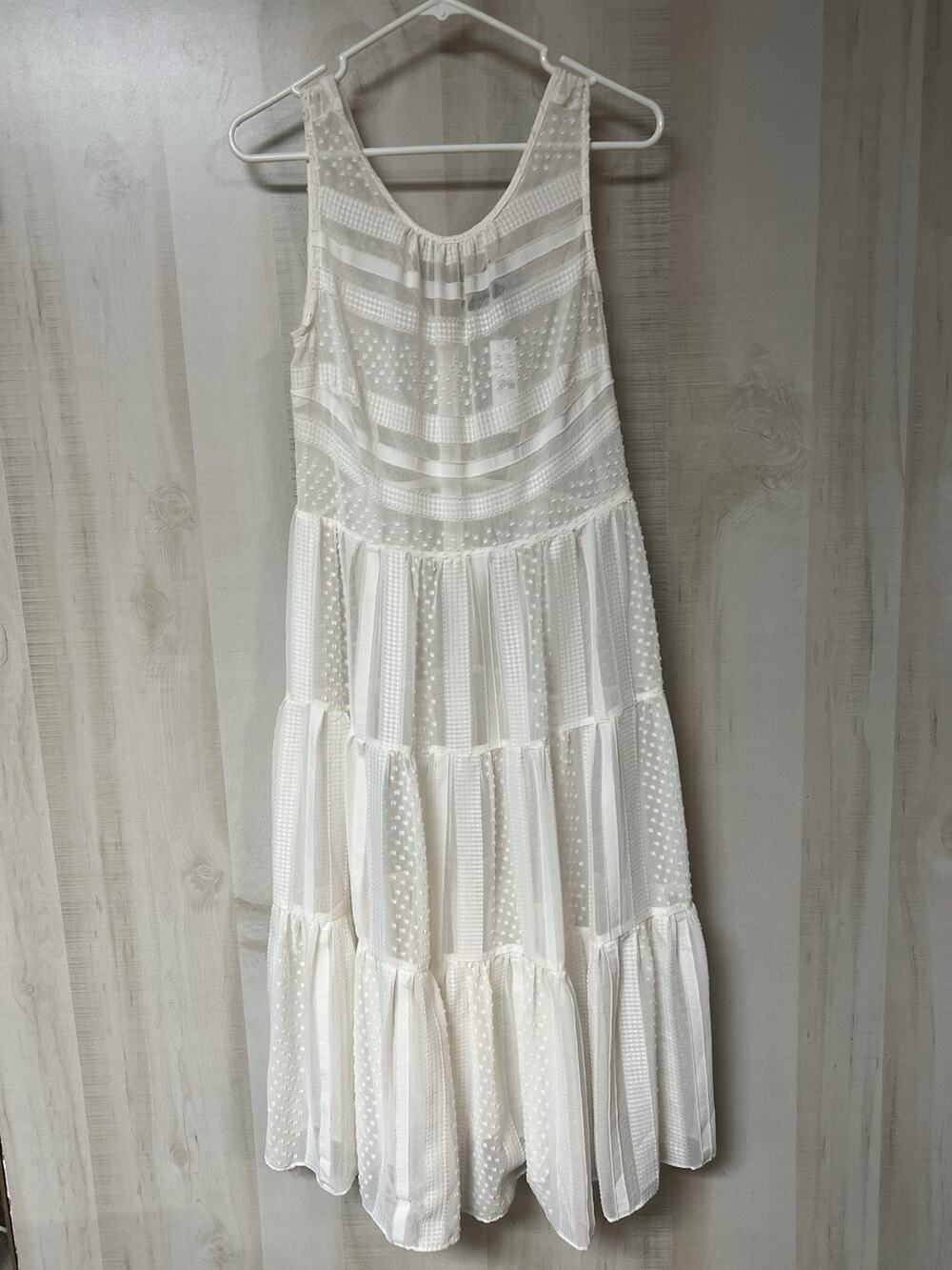 J.Crew Off-White Sheer Lace Dress - NWT